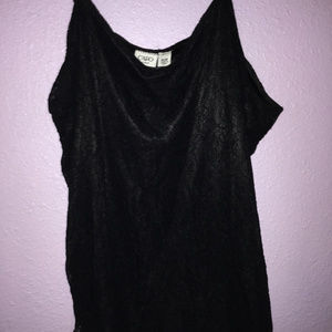 black lace tank top
